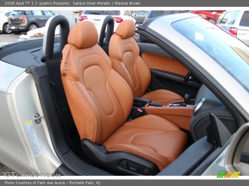 Sahara Silver Metallic / Madras Brown 2008 Audi TT 3.2 quattro Roadster