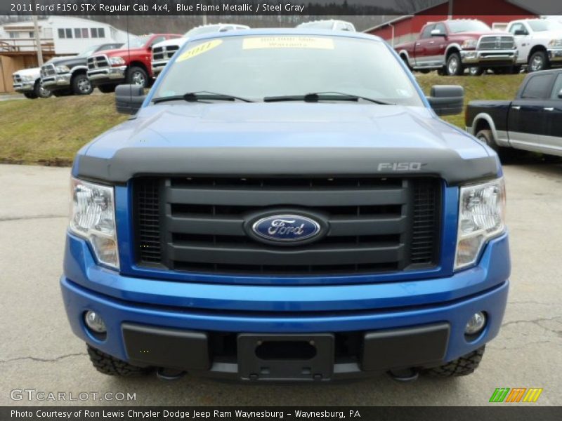 Blue Flame Metallic / Steel Gray 2011 Ford F150 STX Regular Cab 4x4