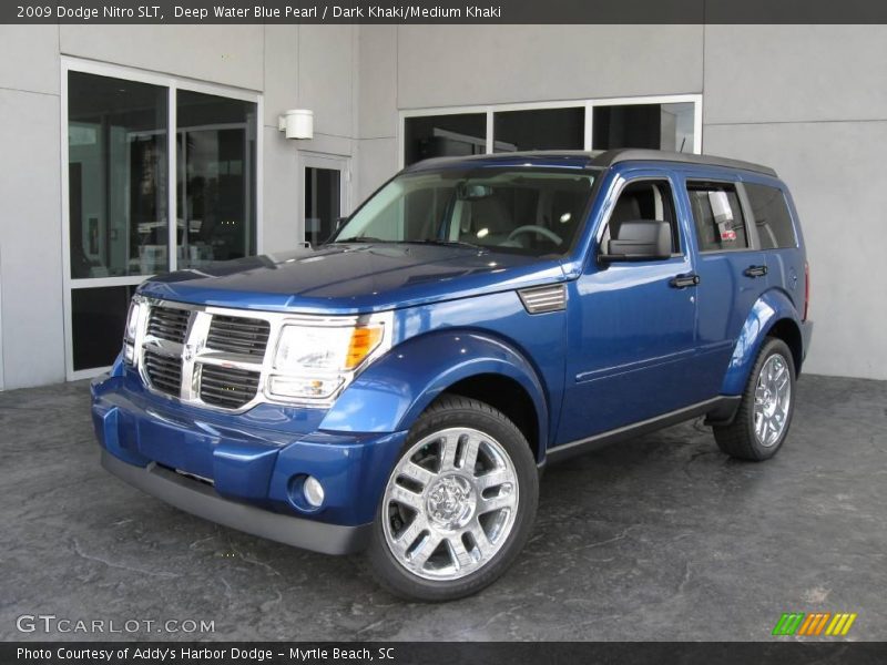Deep Water Blue Pearl / Dark Khaki/Medium Khaki 2009 Dodge Nitro SLT