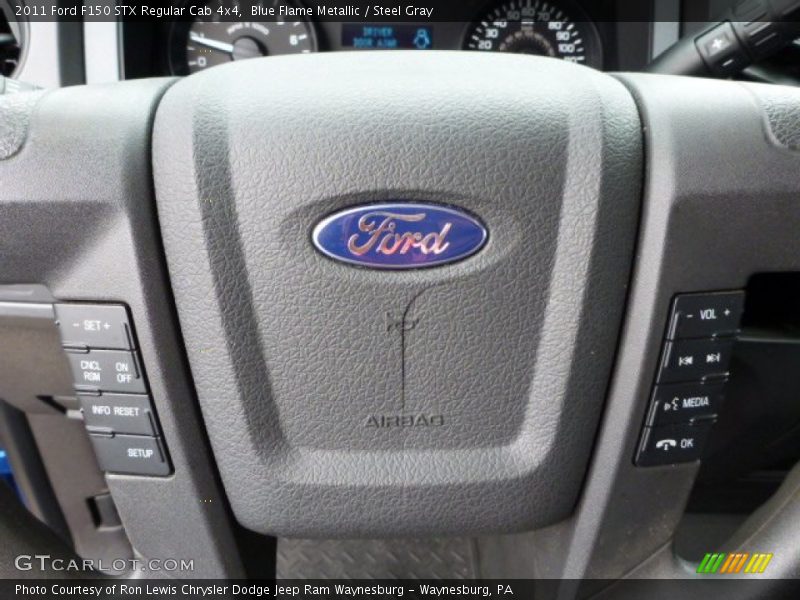 Blue Flame Metallic / Steel Gray 2011 Ford F150 STX Regular Cab 4x4