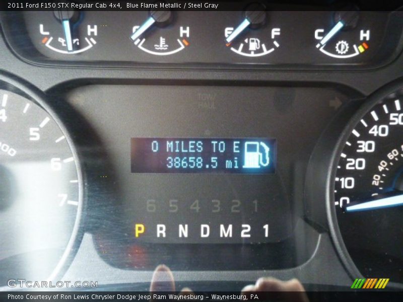Blue Flame Metallic / Steel Gray 2011 Ford F150 STX Regular Cab 4x4