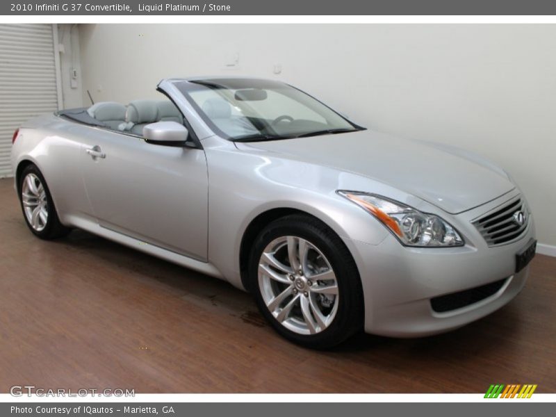 Front 3/4 View of 2010 G 37 Convertible