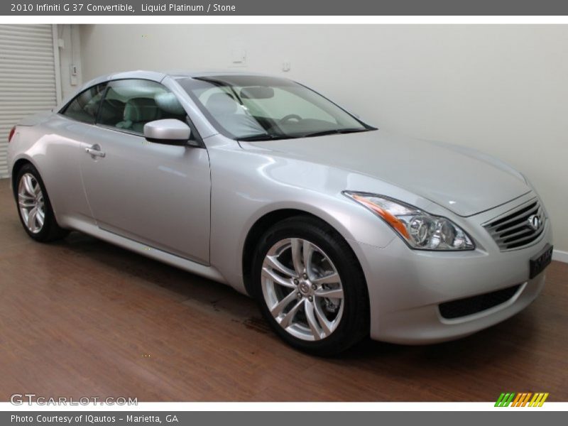 Liquid Platinum / Stone 2010 Infiniti G 37 Convertible
