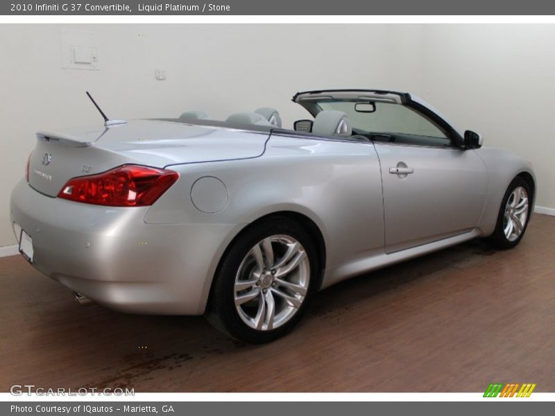 Liquid Platinum / Stone 2010 Infiniti G 37 Convertible