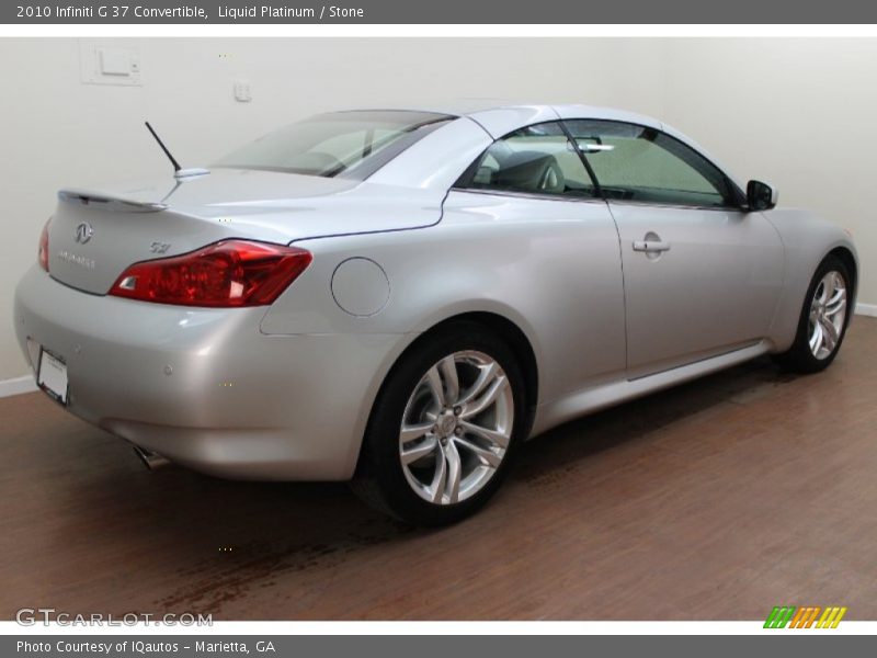 Liquid Platinum / Stone 2010 Infiniti G 37 Convertible