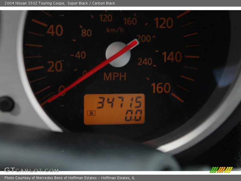 Super Black / Carbon Black 2004 Nissan 350Z Touring Coupe