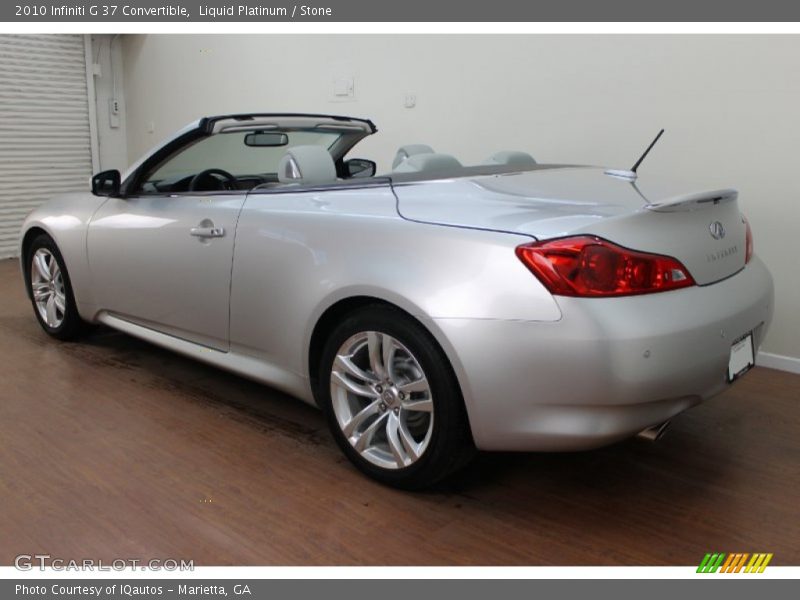 Liquid Platinum / Stone 2010 Infiniti G 37 Convertible