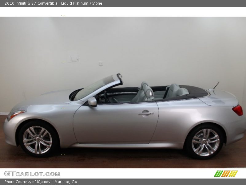 Liquid Platinum / Stone 2010 Infiniti G 37 Convertible