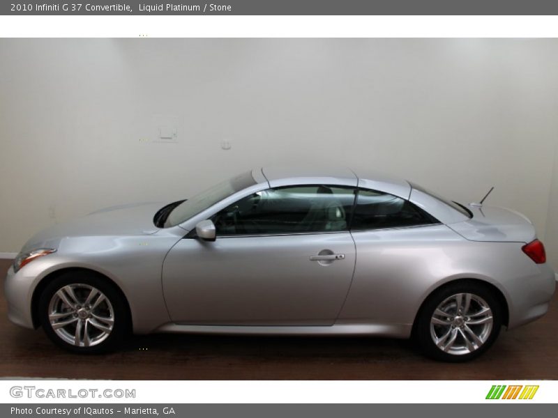 Liquid Platinum / Stone 2010 Infiniti G 37 Convertible