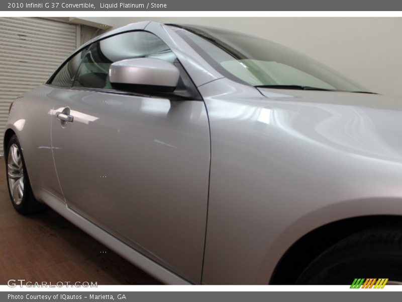 Liquid Platinum / Stone 2010 Infiniti G 37 Convertible