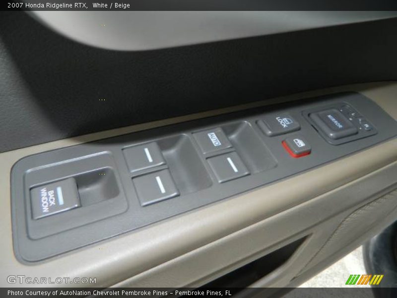White / Beige 2007 Honda Ridgeline RTX