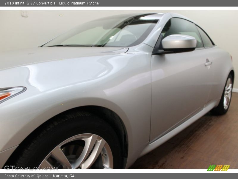 Liquid Platinum / Stone 2010 Infiniti G 37 Convertible