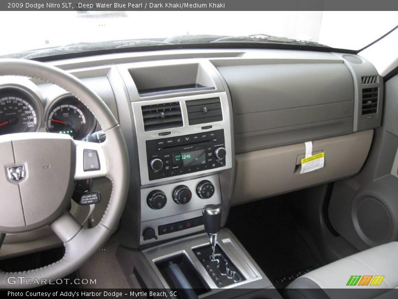 Deep Water Blue Pearl / Dark Khaki/Medium Khaki 2009 Dodge Nitro SLT