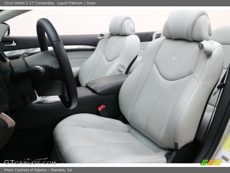 Front Seat of 2010 G 37 Convertible