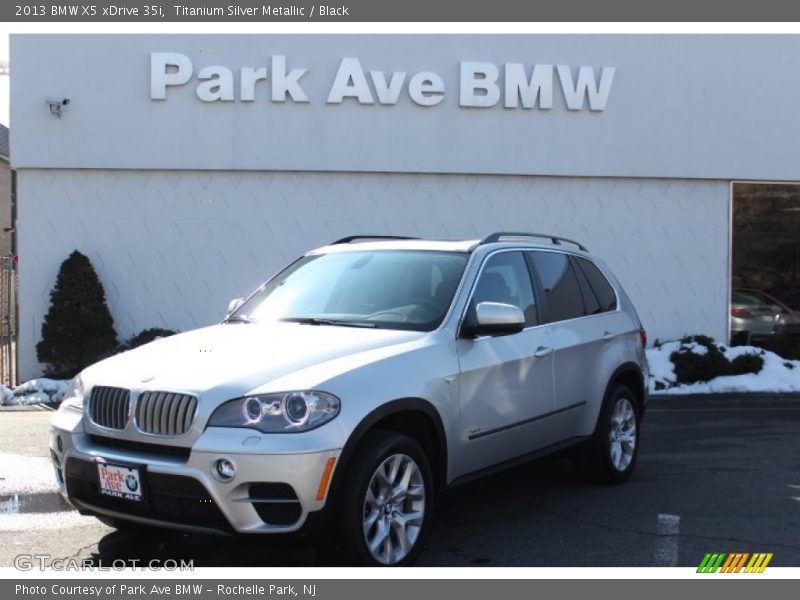 Titanium Silver Metallic / Black 2013 BMW X5 xDrive 35i