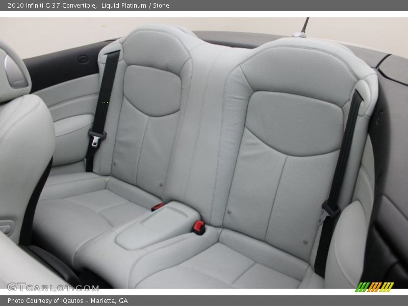 Rear Seat of 2010 G 37 Convertible
