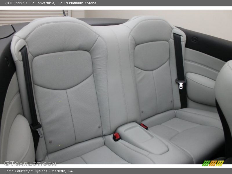 Rear Seat of 2010 G 37 Convertible