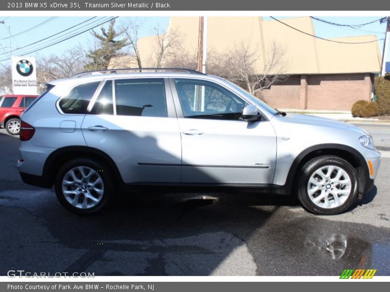 Titanium Silver Metallic / Black 2013 BMW X5 xDrive 35i