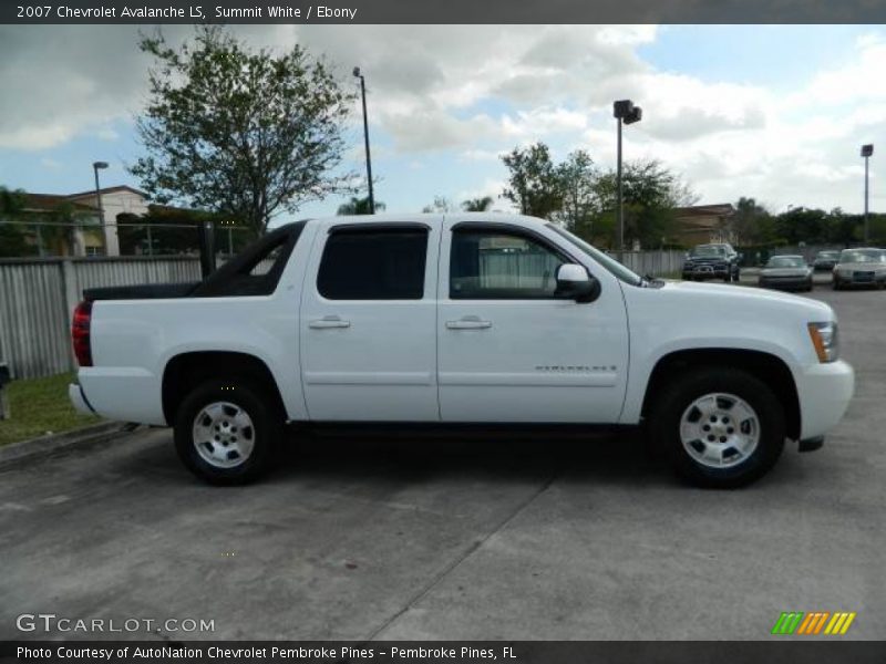 Summit White / Ebony 2007 Chevrolet Avalanche LS