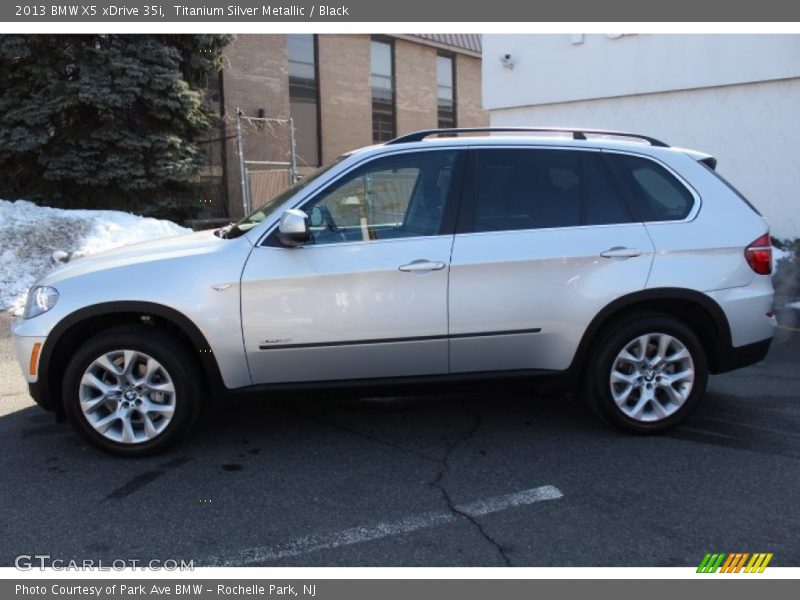 Titanium Silver Metallic / Black 2013 BMW X5 xDrive 35i