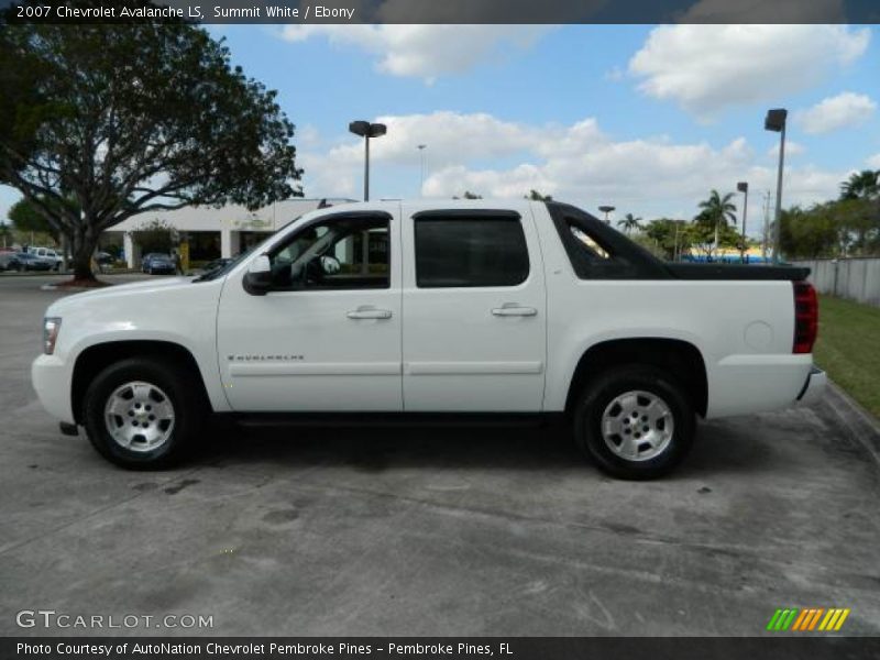 Summit White / Ebony 2007 Chevrolet Avalanche LS