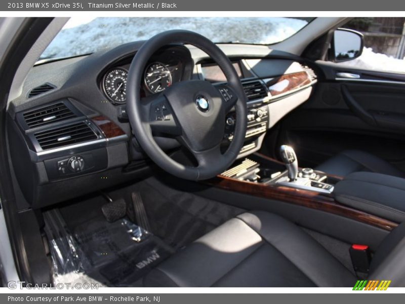 Titanium Silver Metallic / Black 2013 BMW X5 xDrive 35i