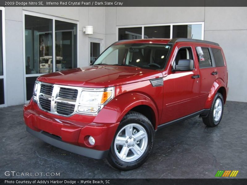 Inferno Red Crystal Pearl / Dark Slate Gray 2009 Dodge Nitro SE