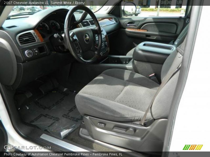 Summit White / Ebony 2007 Chevrolet Avalanche LS