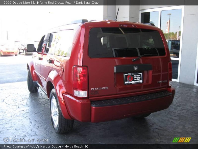 Inferno Red Crystal Pearl / Dark Slate Gray 2009 Dodge Nitro SE