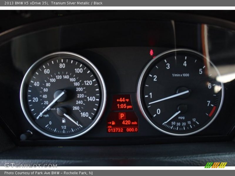 Titanium Silver Metallic / Black 2013 BMW X5 xDrive 35i