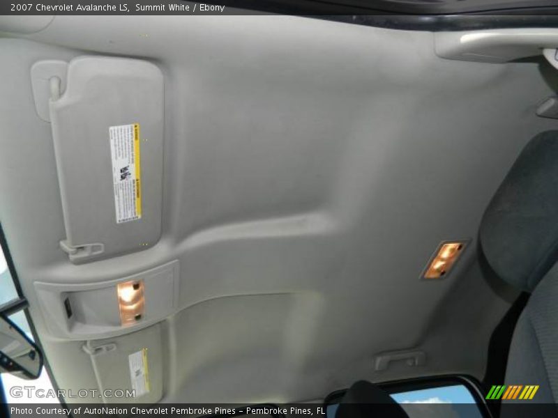 Summit White / Ebony 2007 Chevrolet Avalanche LS