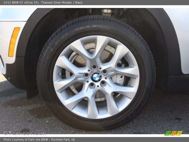 Titanium Silver Metallic / Black 2013 BMW X5 xDrive 35i