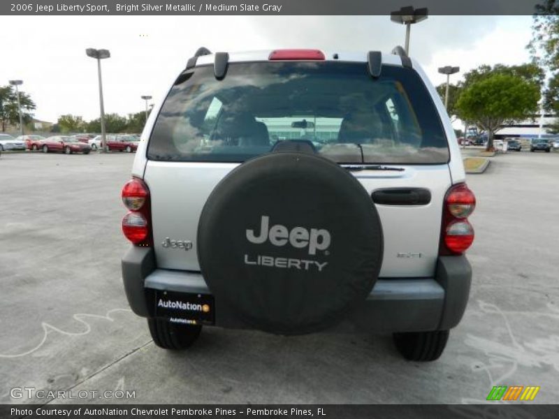 Bright Silver Metallic / Medium Slate Gray 2006 Jeep Liberty Sport