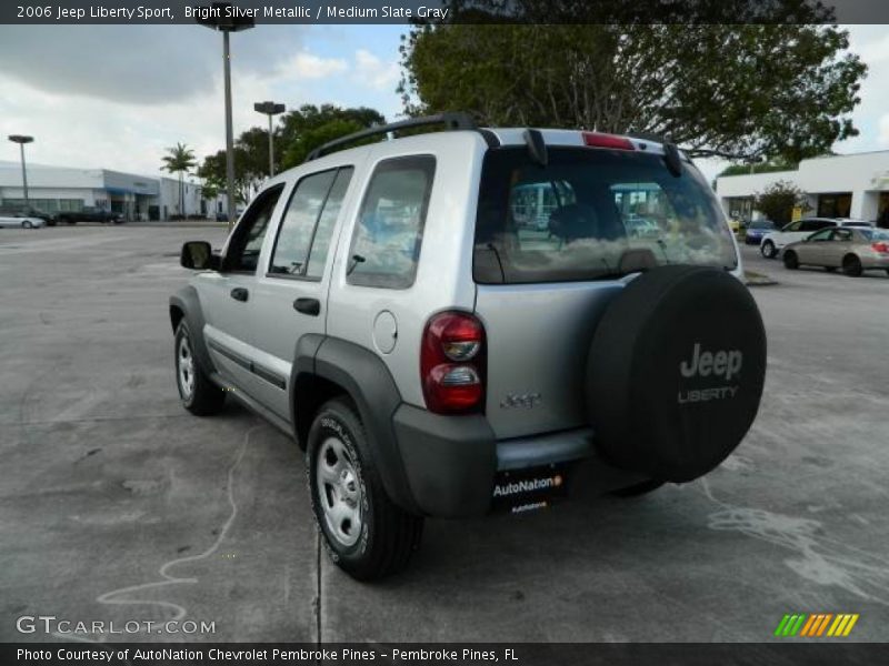 Bright Silver Metallic / Medium Slate Gray 2006 Jeep Liberty Sport
