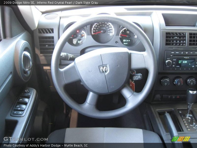 Inferno Red Crystal Pearl / Dark Slate Gray 2009 Dodge Nitro SE