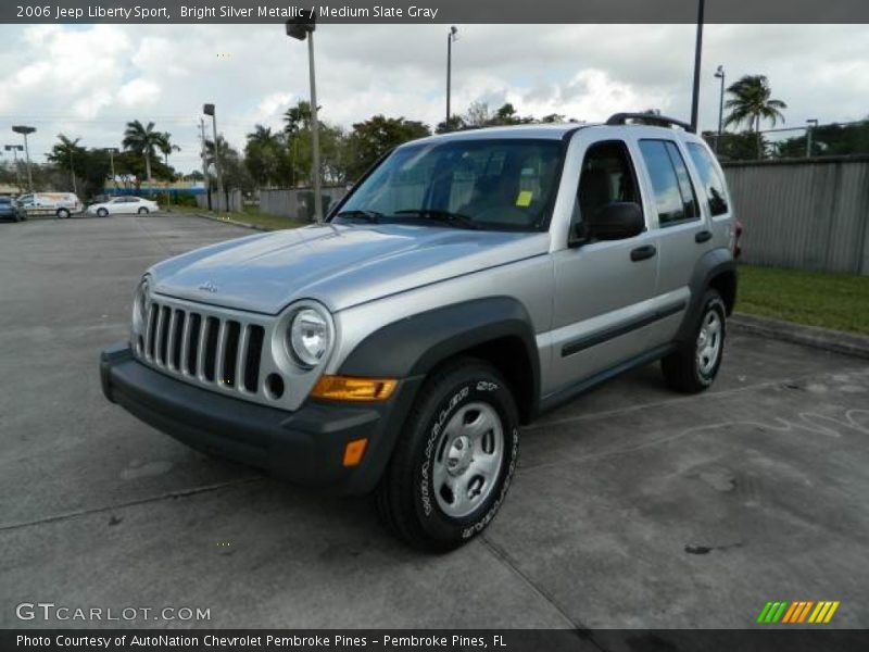 Bright Silver Metallic / Medium Slate Gray 2006 Jeep Liberty Sport