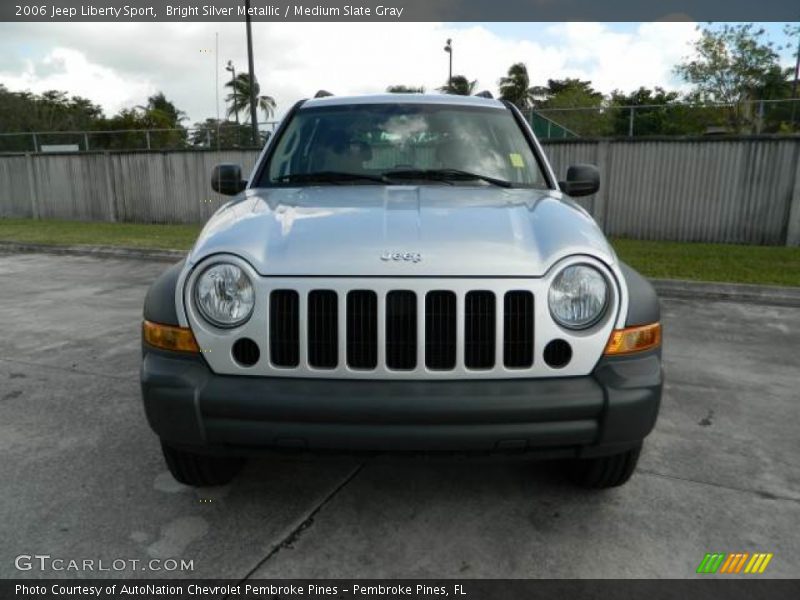 Bright Silver Metallic / Medium Slate Gray 2006 Jeep Liberty Sport