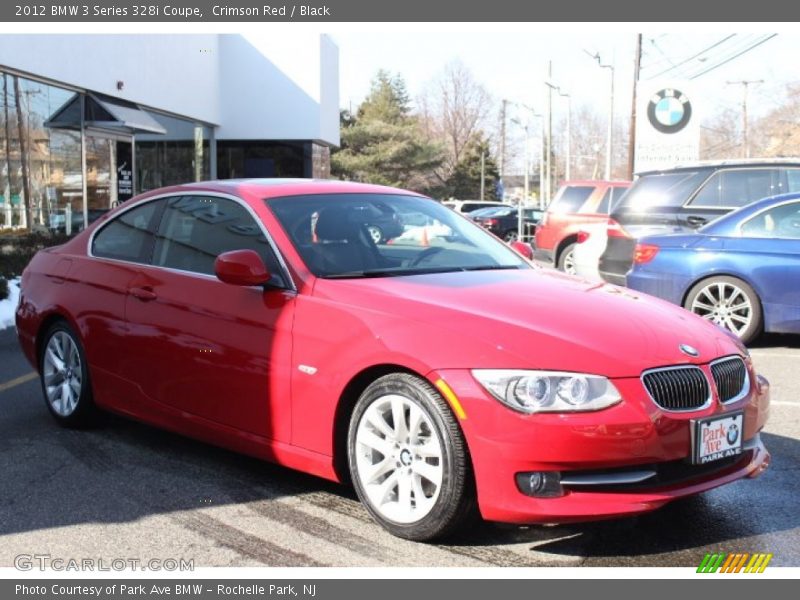 Crimson Red / Black 2012 BMW 3 Series 328i Coupe