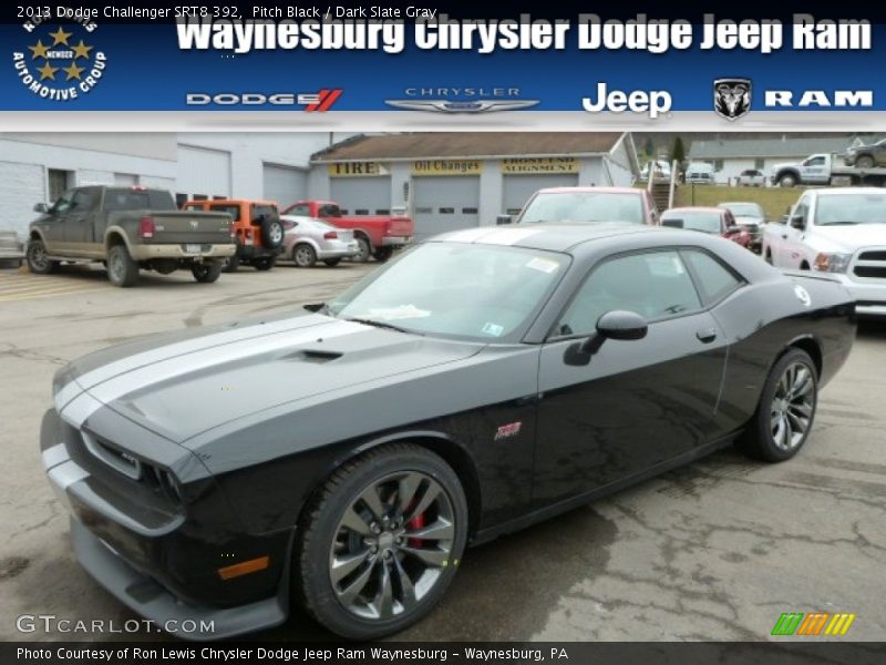 Pitch Black / Dark Slate Gray 2013 Dodge Challenger SRT8 392