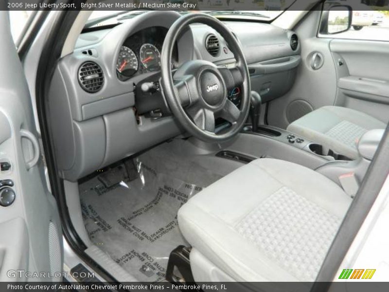 Bright Silver Metallic / Medium Slate Gray 2006 Jeep Liberty Sport