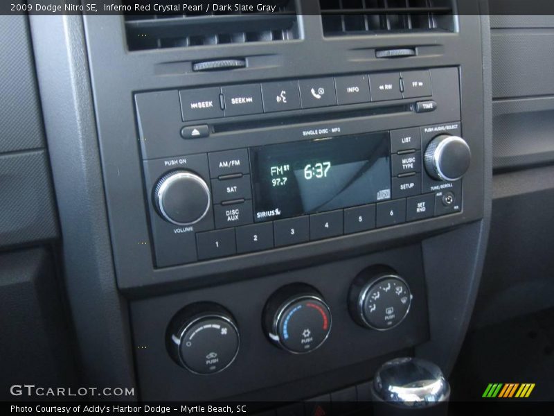 Inferno Red Crystal Pearl / Dark Slate Gray 2009 Dodge Nitro SE