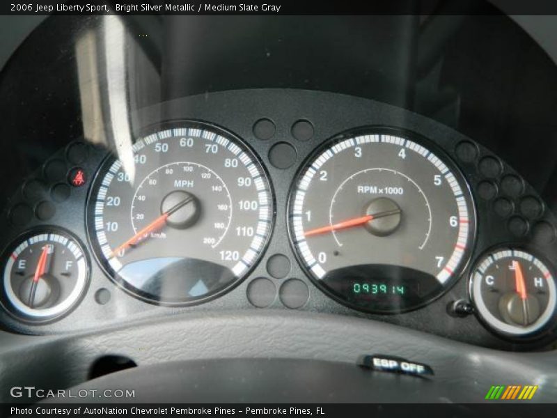 Bright Silver Metallic / Medium Slate Gray 2006 Jeep Liberty Sport