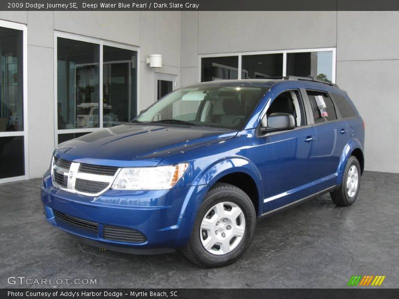Deep Water Blue Pearl / Dark Slate Gray 2009 Dodge Journey SE
