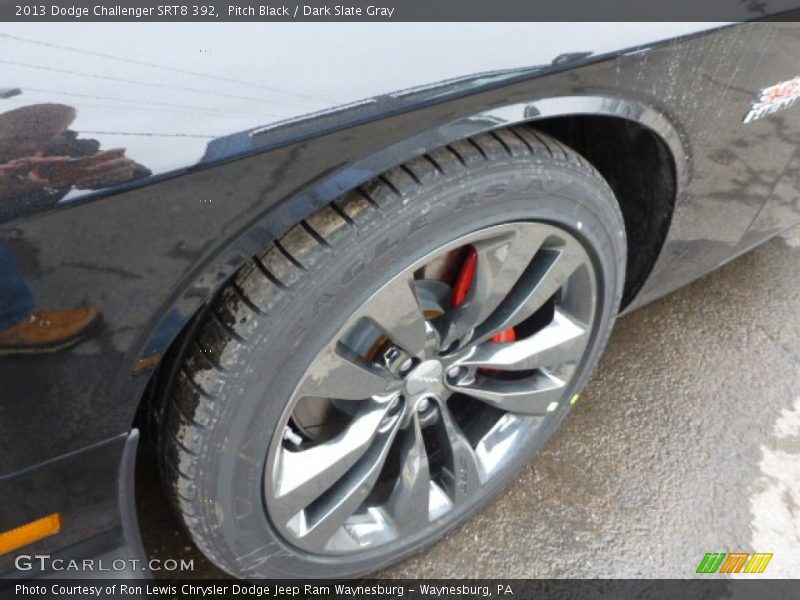 Pitch Black / Dark Slate Gray 2013 Dodge Challenger SRT8 392