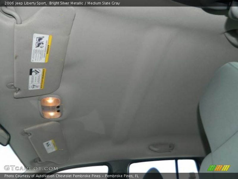 Bright Silver Metallic / Medium Slate Gray 2006 Jeep Liberty Sport