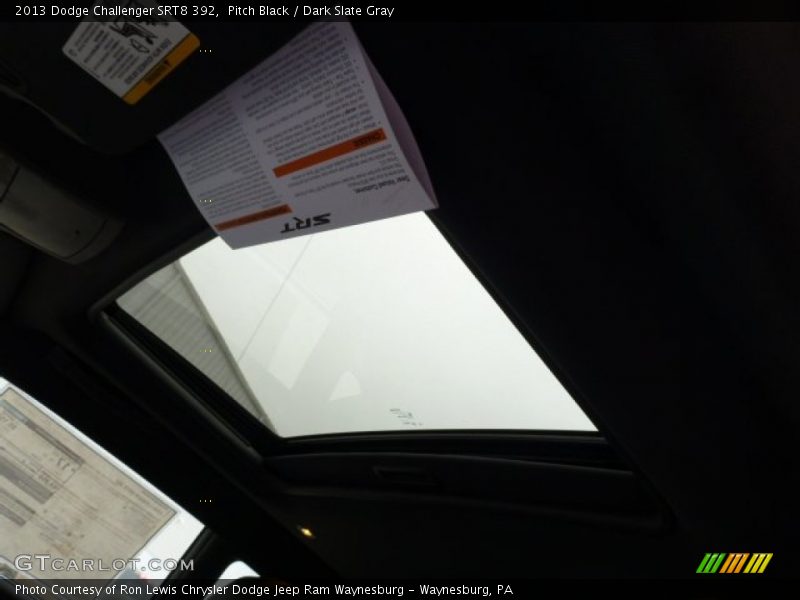 Pitch Black / Dark Slate Gray 2013 Dodge Challenger SRT8 392
