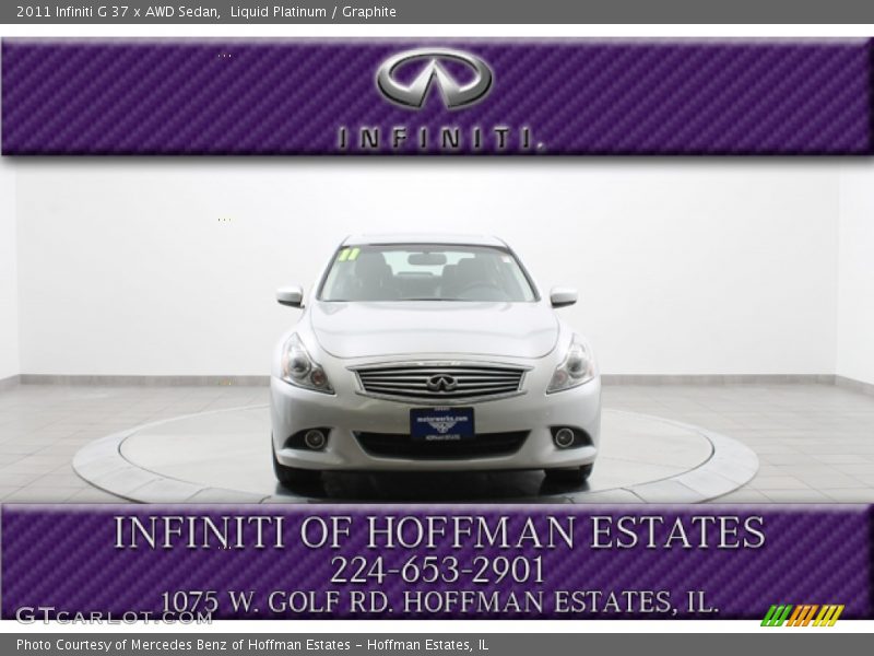Liquid Platinum / Graphite 2011 Infiniti G 37 x AWD Sedan
