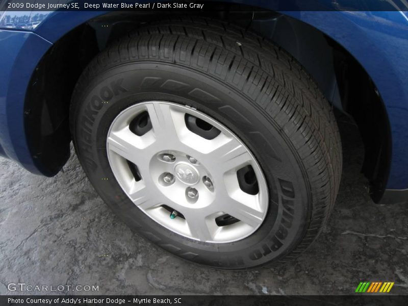 Deep Water Blue Pearl / Dark Slate Gray 2009 Dodge Journey SE