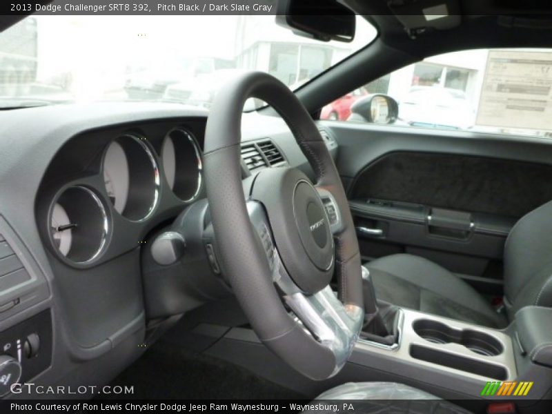 Pitch Black / Dark Slate Gray 2013 Dodge Challenger SRT8 392