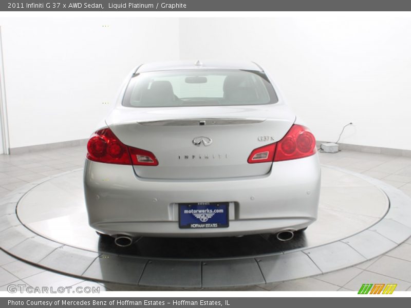 Liquid Platinum / Graphite 2011 Infiniti G 37 x AWD Sedan